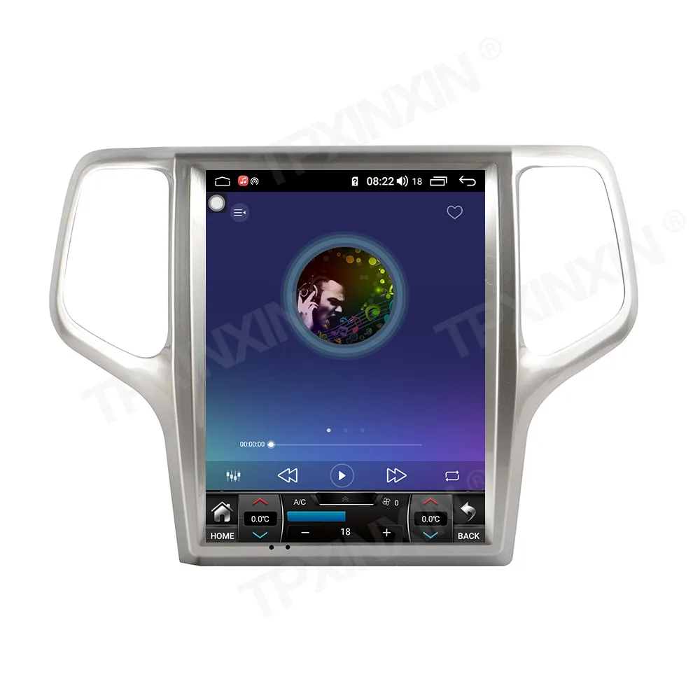 
128GB Tesla Screen For Grand Cherokee 2013 - 2019 Android Radio Multimedia Video Player Car GPS Navigation Audio 