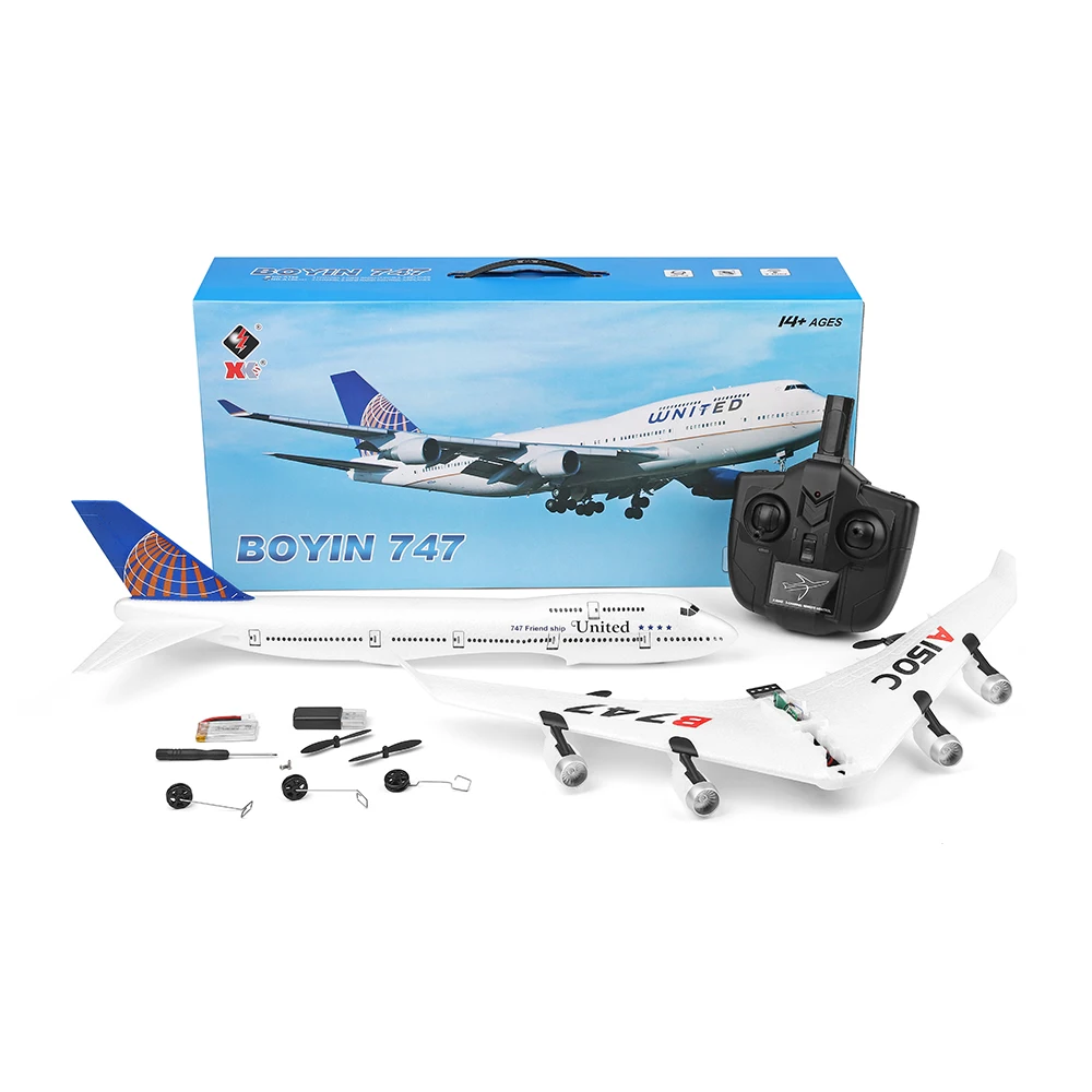 Xueren Горячие Wltoys XK A150-C самолет B747 BOYIN 747 510mm размах крыльев EPP 2 4 ГГц 2CH двойной мотор RC Самолет RTF подарок на Новый год