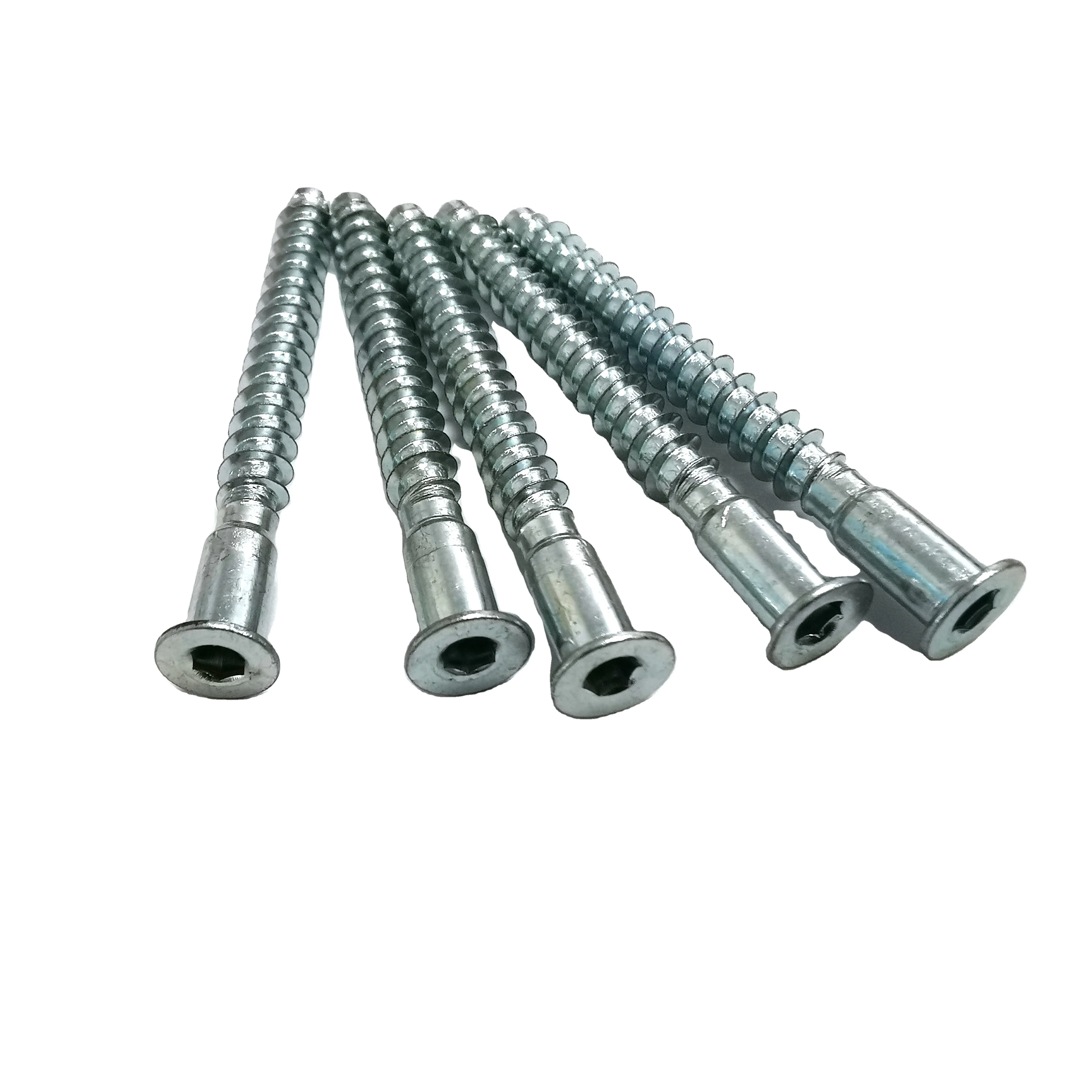 High Quality M10 Zinc Hex Socket Confirmat With Deep Hole Furniture s Chipboard Screw m3 screws