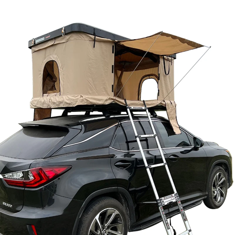 Waypark 4wd Hard Shell Roof Tent Waterproof Hardtop Roof Top Tent Hardshell 2-4 Person Car Tent Box