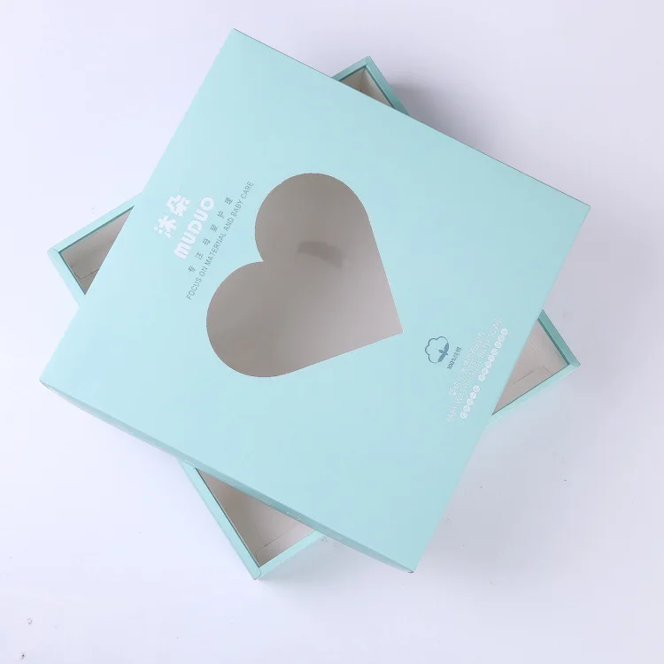 
Manufacturer Luxury Blue Paper Gift Box With Window 