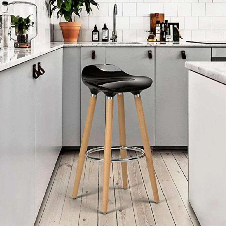 Partner Wholesale ABS Plastic Barstool Chair Modern Restaurant High Counter Bar Stools