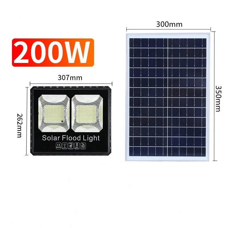 Solar Reflector 200W 300W 500W 800W Diecast Aluminum Outdoor Street Garden Solar Led Flood Light With Remote