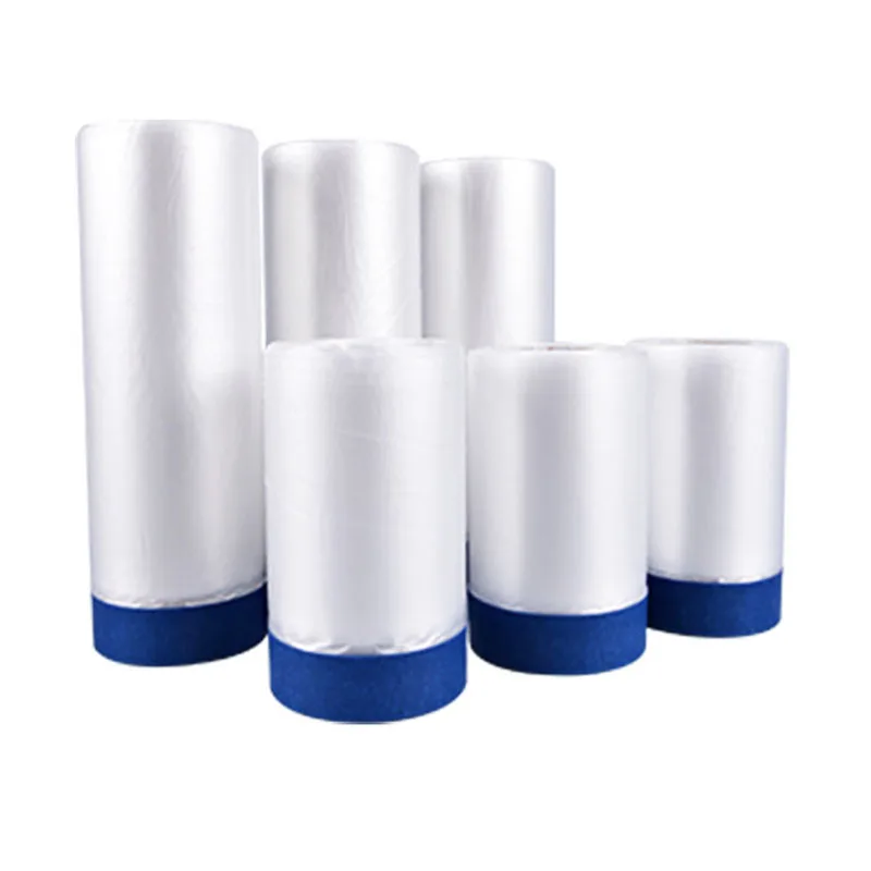 Waterproof Adhesive Tape Masking Film Painting Protection Blue Shrink Film