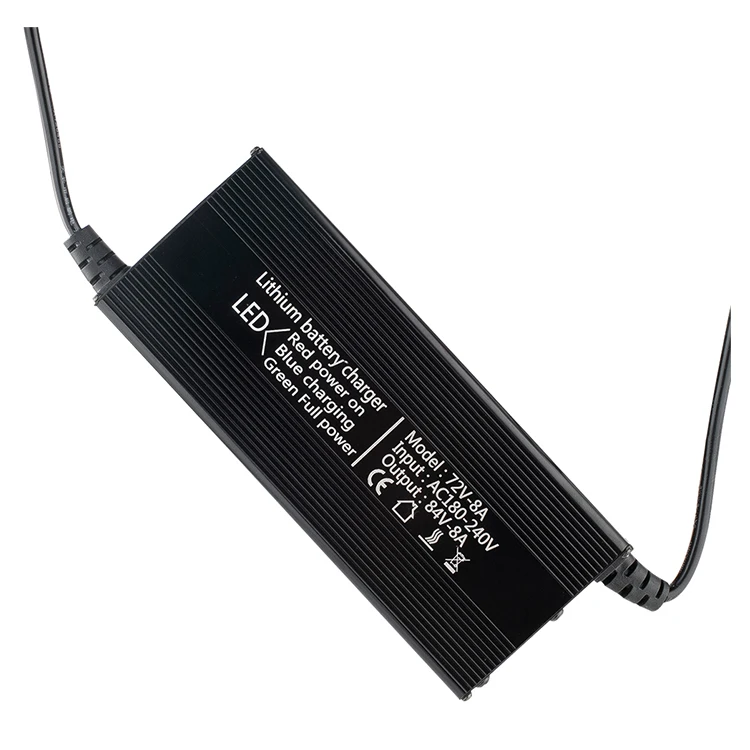 Factory Direct Fast Smart Portable Automobile Ternary Lithium Iron 72V8A Charger