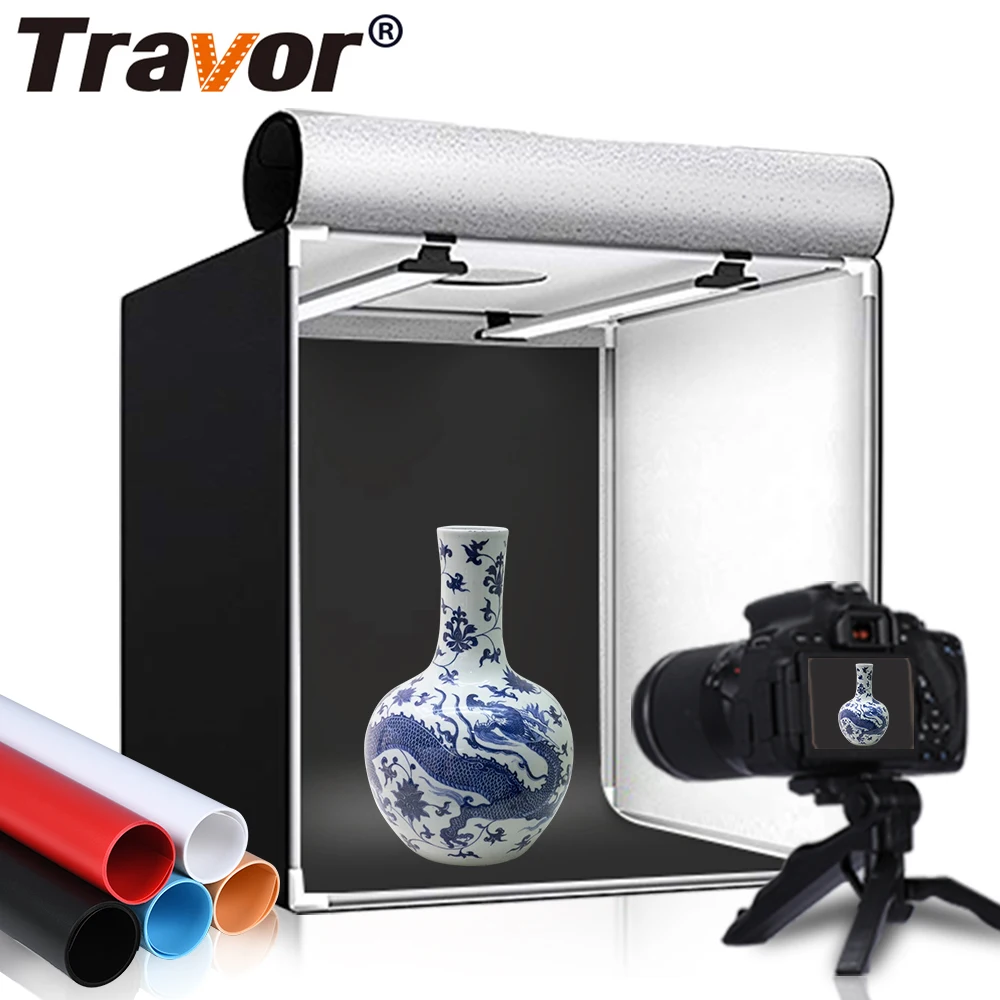 Photo studio 80cm 80*80cm foldable softbox led light tent folding cube box kit with carry bag for photography shooting pictures