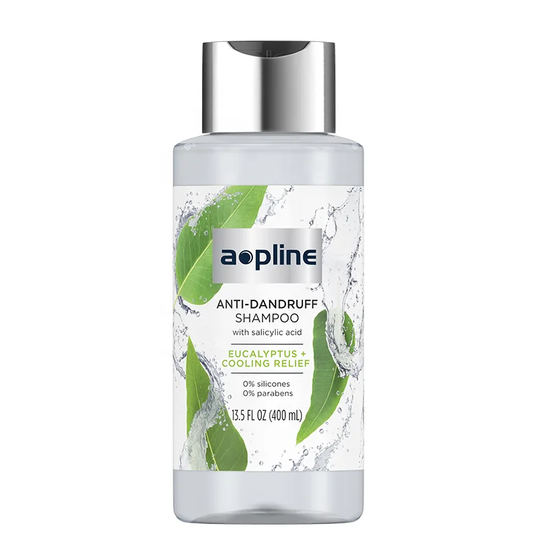 Private label anti lice vegano clear anti dandruff shampoo for oily hair and men