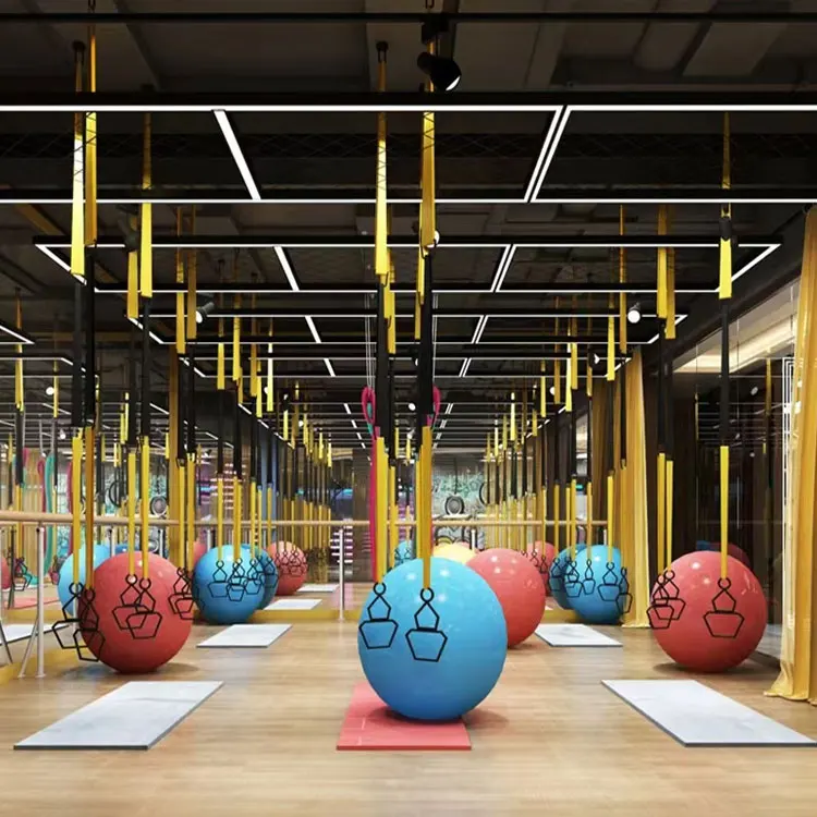 Indoor Decoration Rectangular Chandelier Aluminium Profile Long Pendant Suspension Ceiling LED Linear Hanging Light