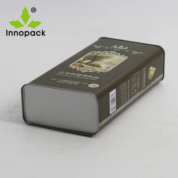 Empty Rectangular Tin Cans With Factory Price For Olive Oil Metal Cans With Lids