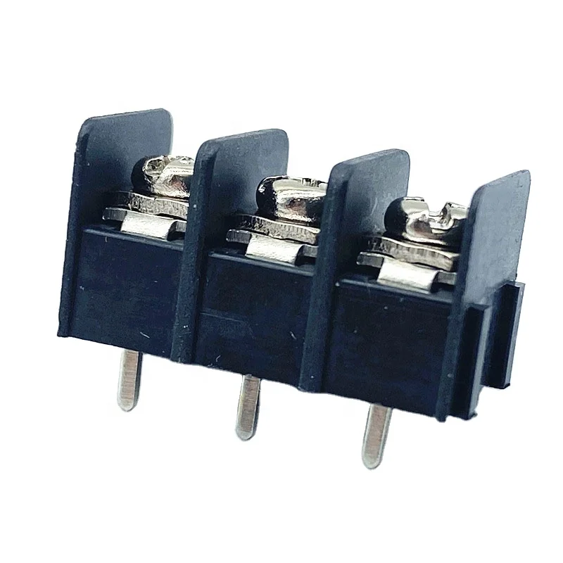 7.62mm HQ7620 bus bar power screw kefa 3 pin barrier terminal blocks connector