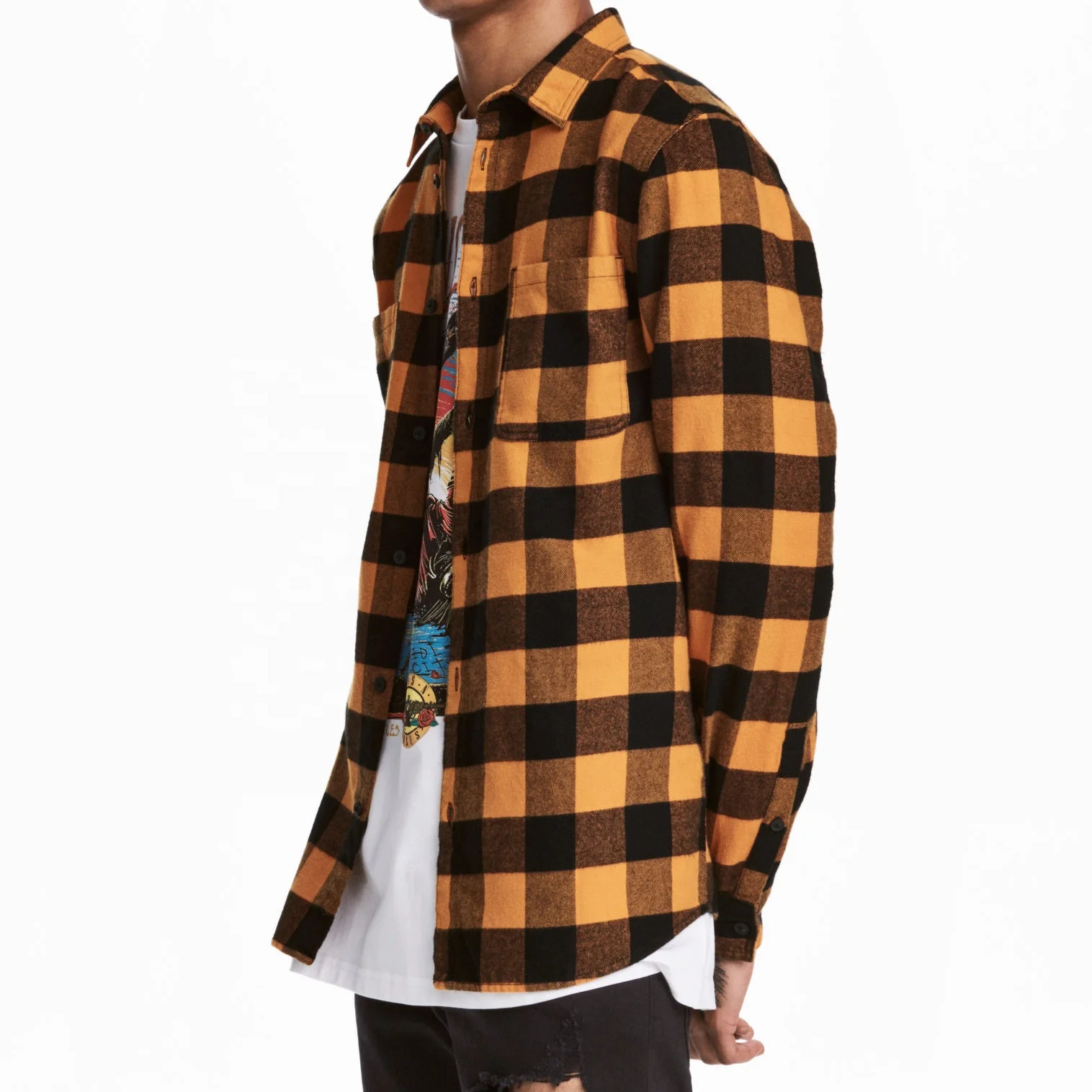 
Casual Flannel Plaid Long Sleeve Shirts for Men 
