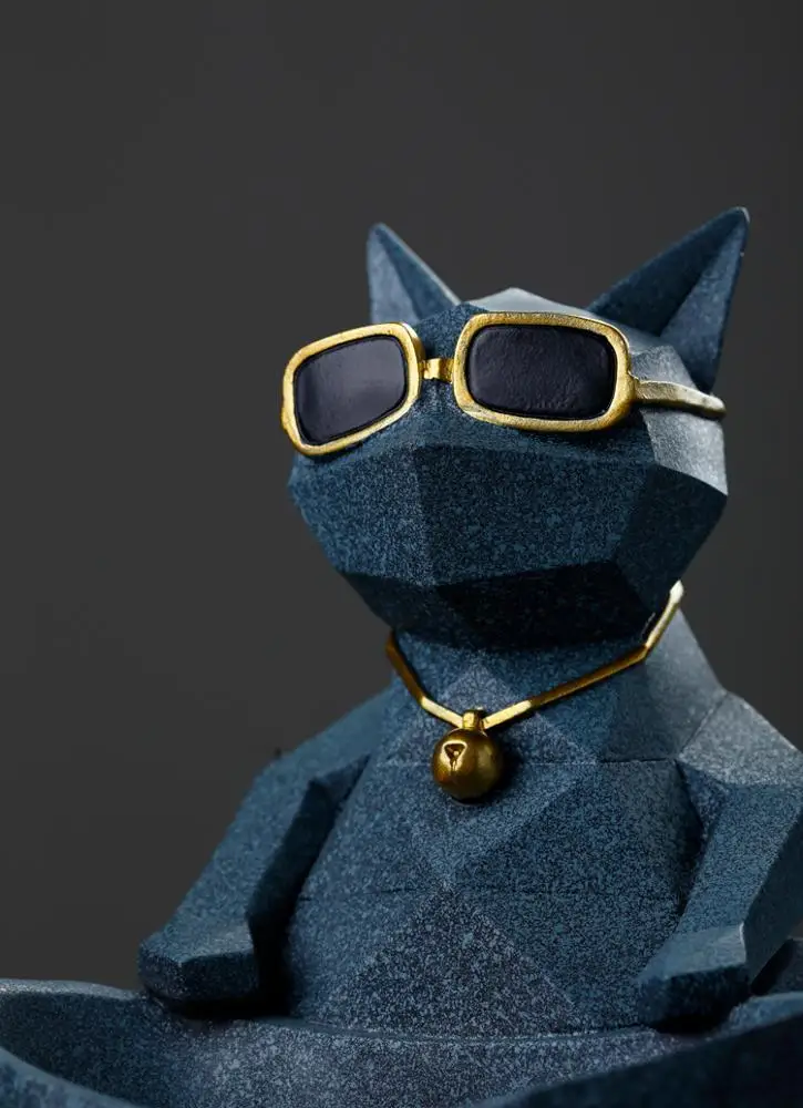 
fashion statue resin animal decoration Bulldog crafts for home office 