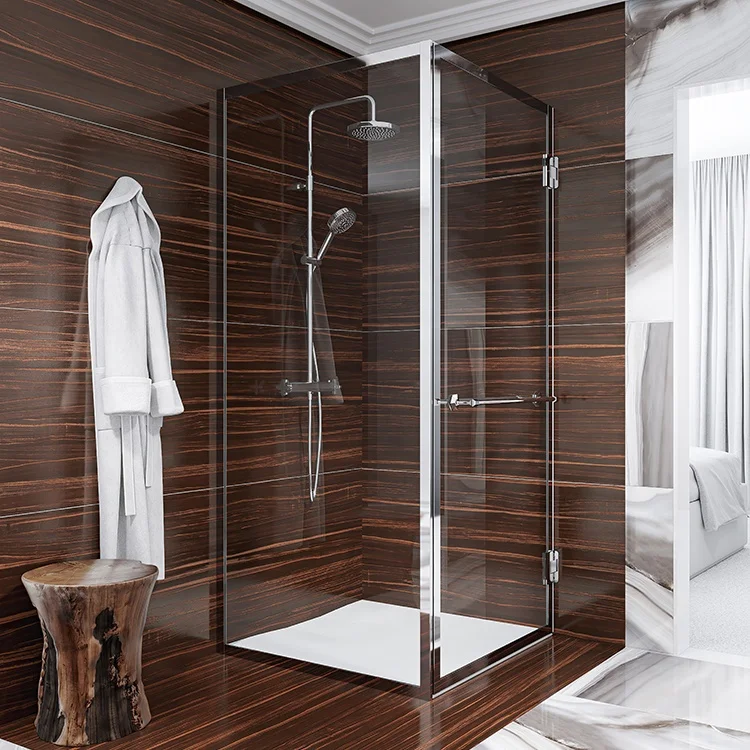 Seawin DDP Service Bathroom Aluminum Frame Prefab Design Enclosures Glass Shower Room