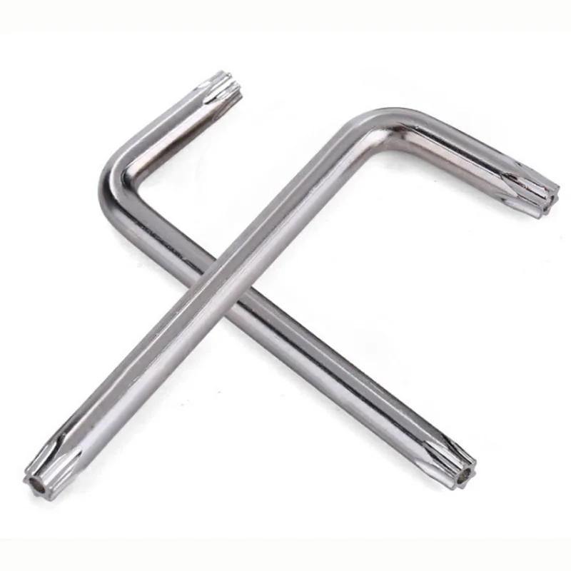 Dual-purpose double-headed Pozi-shaped star anti-theft wrench Torx screw wrench manufacturers supply T5T6T8T10T20T25T30T40T50