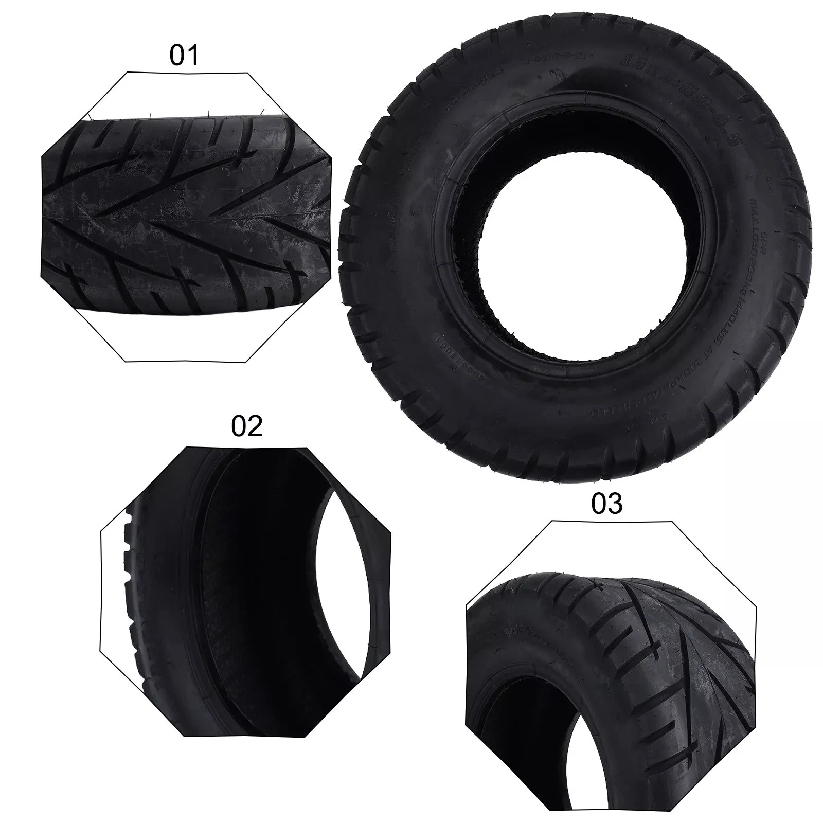 Durable Wholesale 13x5.00-6.5 Replacement Tyres  13inch Fat Tire Tubeless Street Tire for Electric Scooter