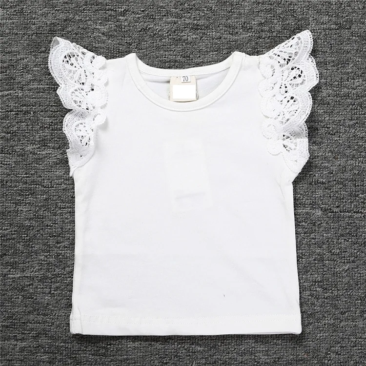 
wholesale baby clothes knit baby cloths t-shirt for baby girl 