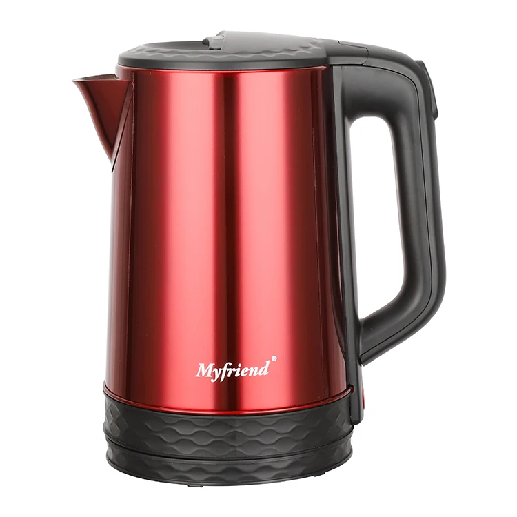 Large stock MF-2316 paint spraying housing red/green water level indicator 360 degree cordless electric kettle