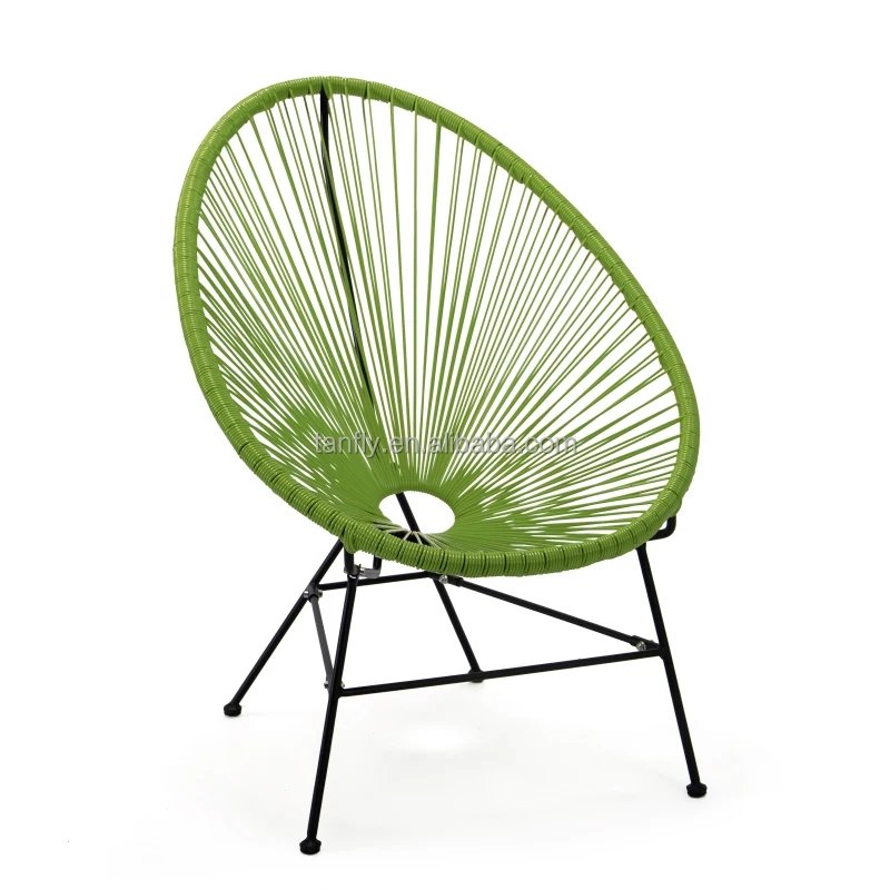 Rattan Furniture Patio Use Papasan Chair Cane Acapulco Rosary Wicker Chair Outdoor Garden