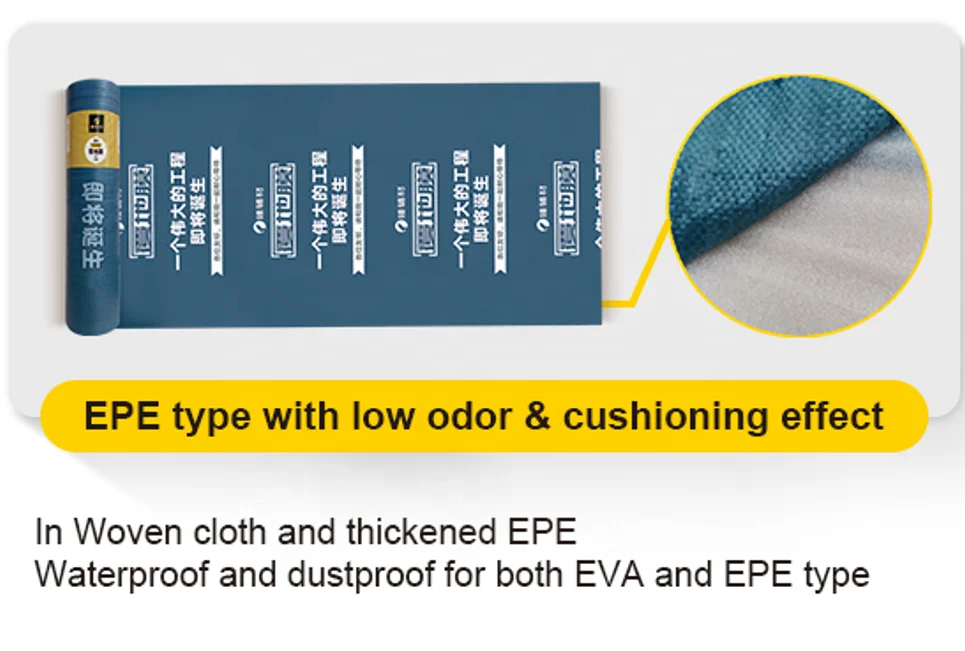 Reinforced dustproof Moisture-proof Woven fabric with OPP film Cloth sheet Protection Film for Floor ground protection