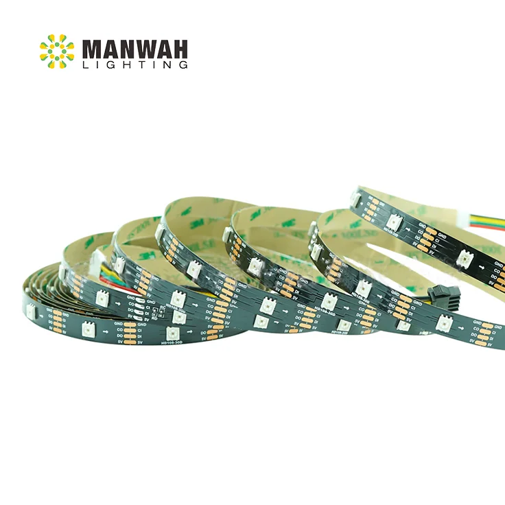 144 светодиодов HD108 27 кГц PWM Частота обновления 40 Мбит/с скорость передачи 16 бит Светодиодная лента RGB волшебный цвет