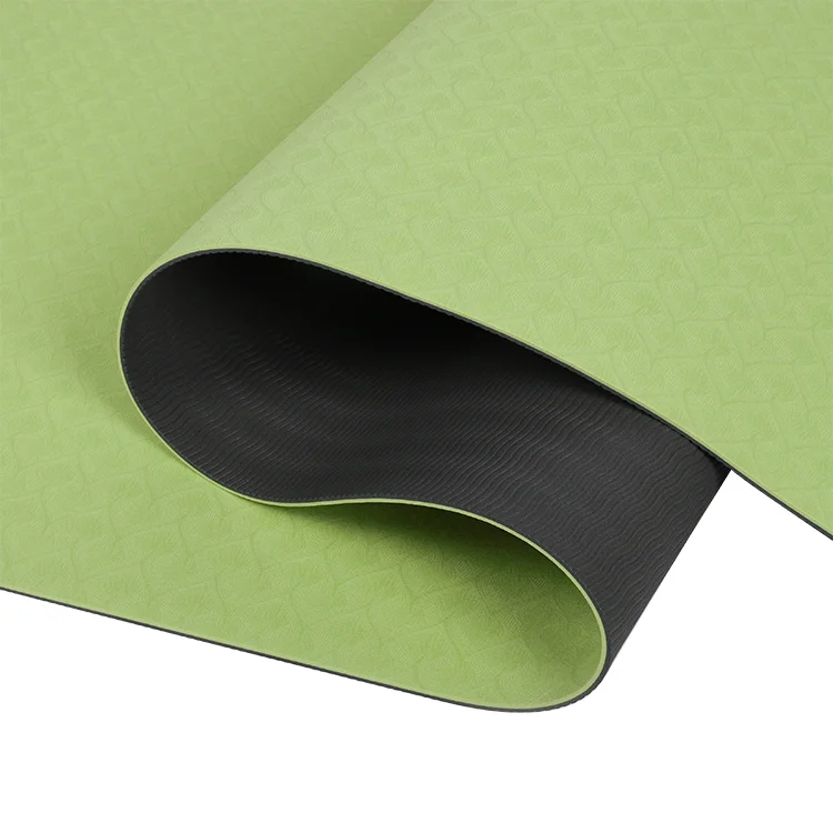 2021 Lulu lemon rubber yoga mat manufacturer customized color purple yellow tpe 6mm foam yoga mat with image