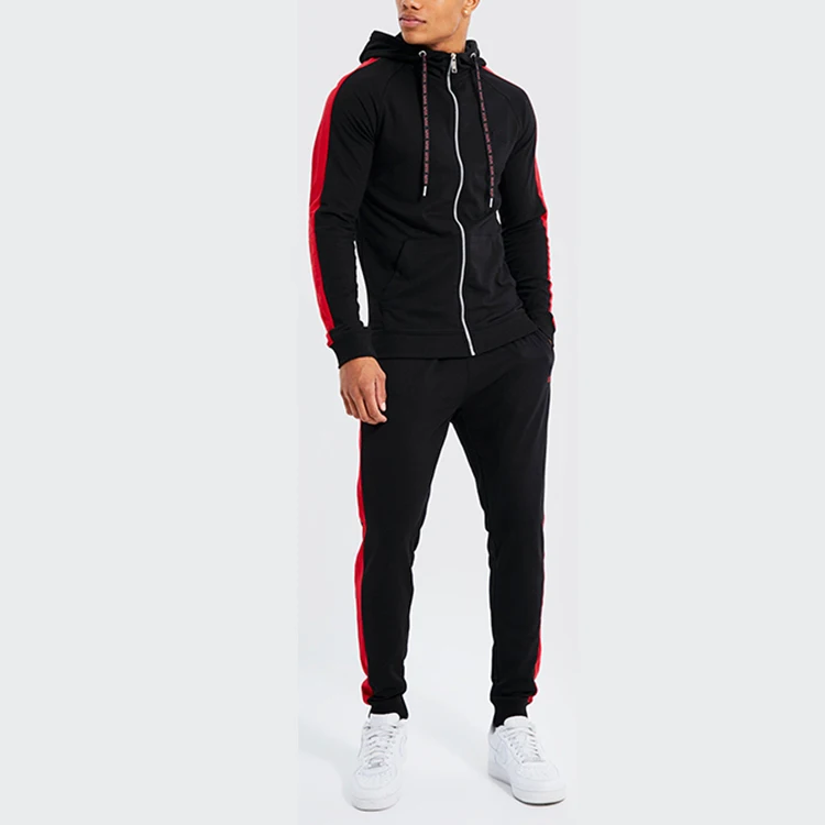 Custom Unisex 2 Piece Crew Neck Mens Cotton Embossed Tracksuits Jogger Sweatsuits Suits Bulk Sweatpants And Hoodie Set For Men