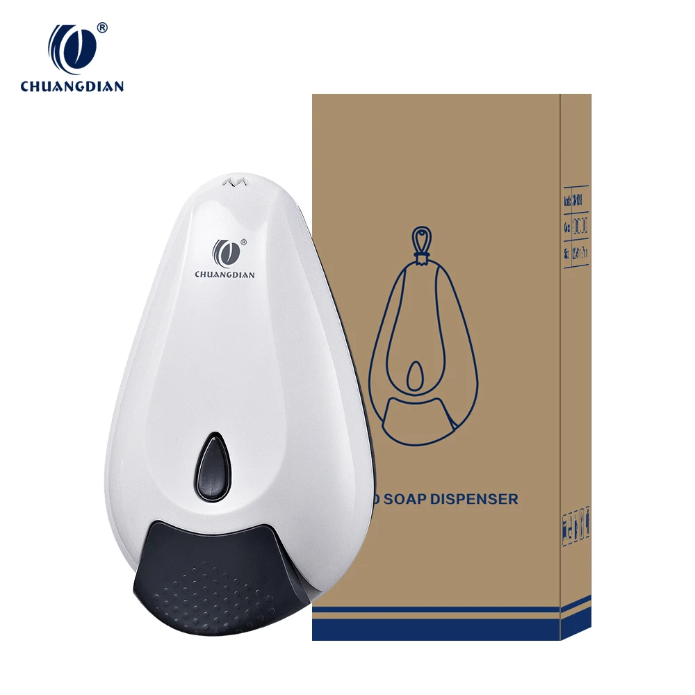 Chuangdian 400ml hotel manual liquid soap dispenser 2 in 1 hand soap dispenser