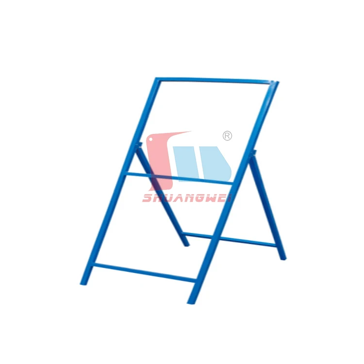 100(W)x1400mm Work Ahead Roadway Road Safety Construction Portable Traffic Sign Stand Street Pavement Sign Stand