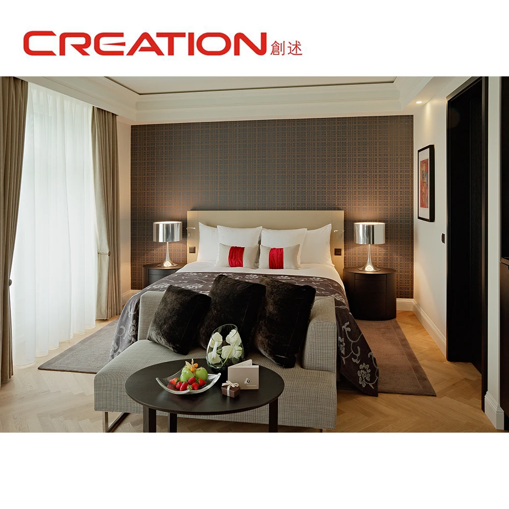 Bedroom Furniture Set Luxury King Size Bed Modern Appearance Hotel Furniture With Complete Studio Apartment Room Furniture