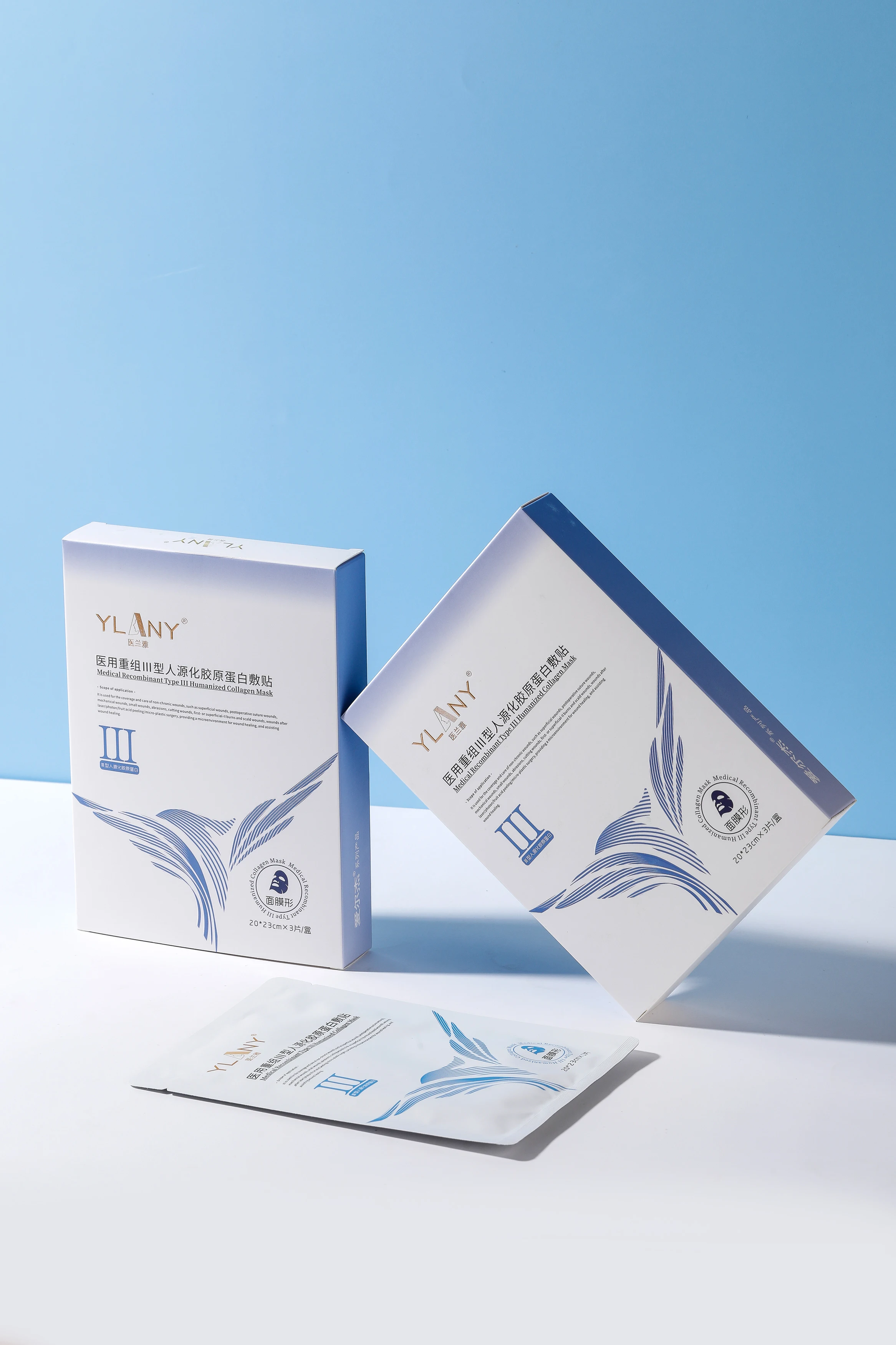 Medical recombinant type III humanized collagen patch cosmetology