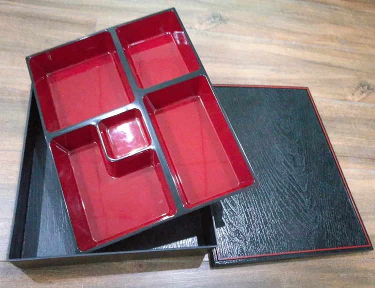 Wholesale Japanese Bento Box Sushi Wooden ABS box Food Container Reusable co Friendly PP School Kids Storage Boxes