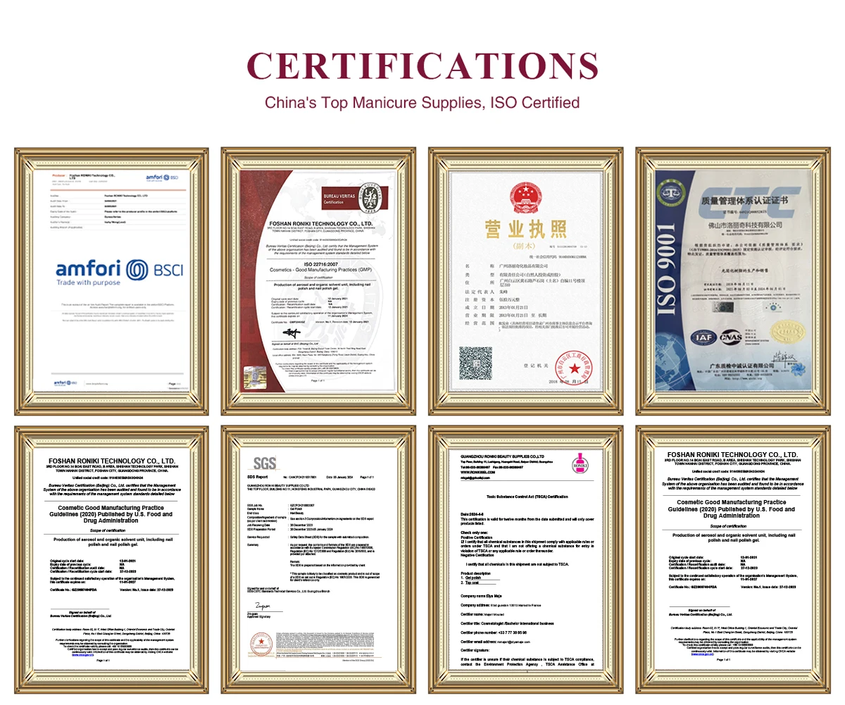 RONIKI Free sample wholesales hard gel polygels nail kit liquid poly gel with uv lamp