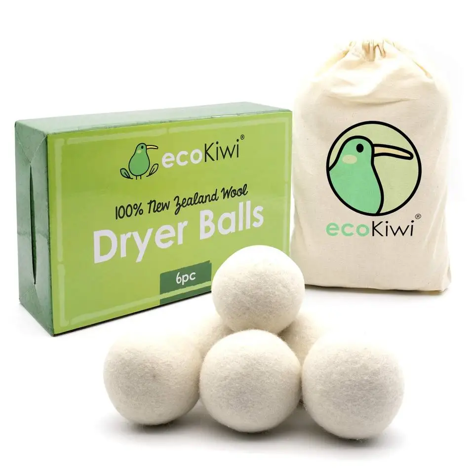 Wool Dryer Balls With Essential Oil 100% New Zealand Laundry 7 Cm Wool Felt Balls