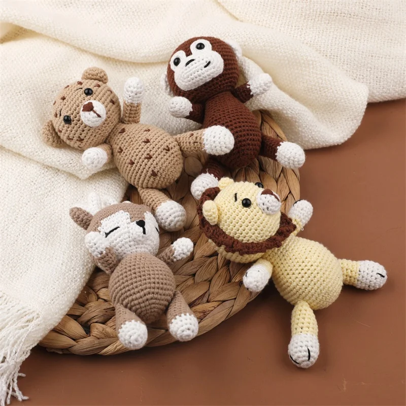 New Designs Baby Crochet Stuffed Animal Cotton Crochet Dolls Hand Made Small Amigurumi Animals crochet toy