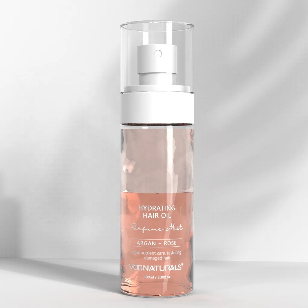 Private Label Hydrating Hair Oil Perfume Mist Spray Biotin Linseed Oil Smoothing Promote Growth Moisturizing Hair Spray