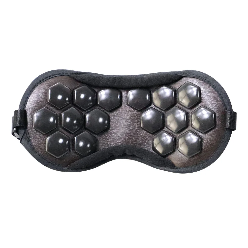 Adjustable Jade Eye Blinder Mask Magnet With Magnetic Therapy And Shoulder Strap Shadow For Sleep Travel And Rest Black Patch