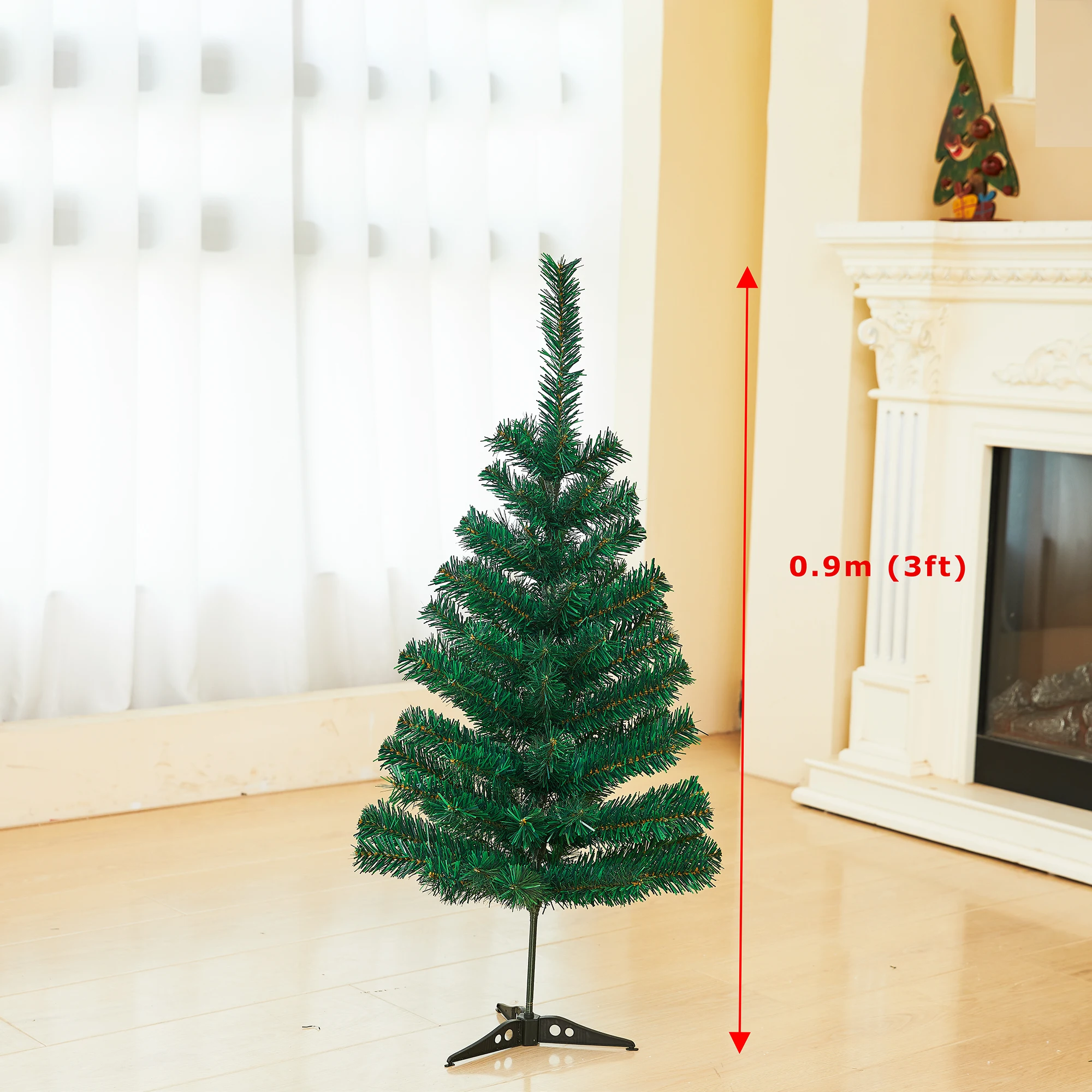 Sevenlots 60cm overstock christmas tree  outdoor artificial christmas trees Green OEM Customized PVC Item indoor