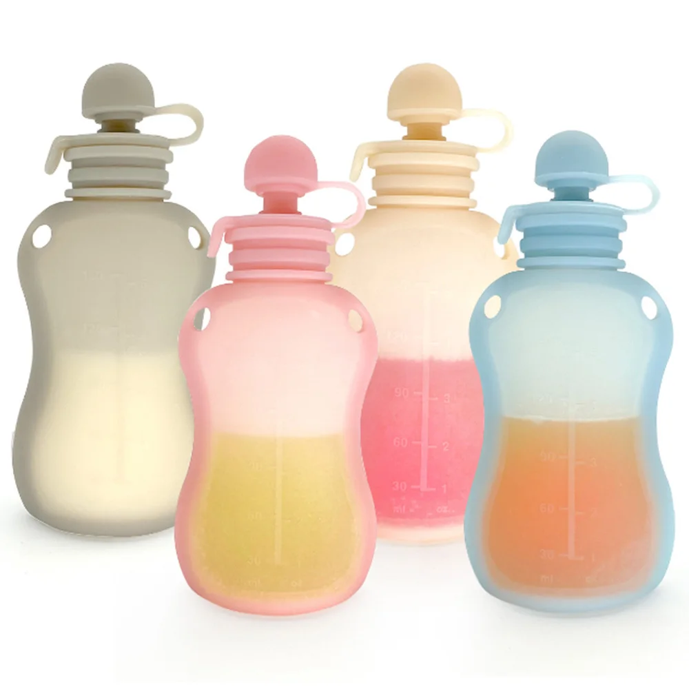 Wholesale Customized Silicone Baby Bottle Pacifier Newborn Feeding Eco-Friendly Design Baby Bottle Essential Supply