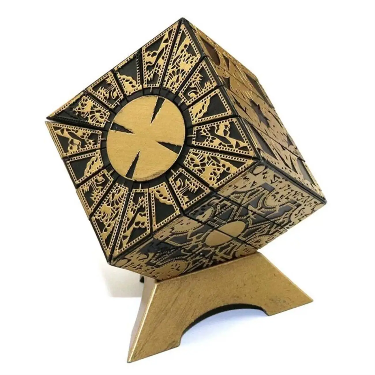 Hellraiser Puzzle Box Foil Face Cube Lament Configuration with Stand
