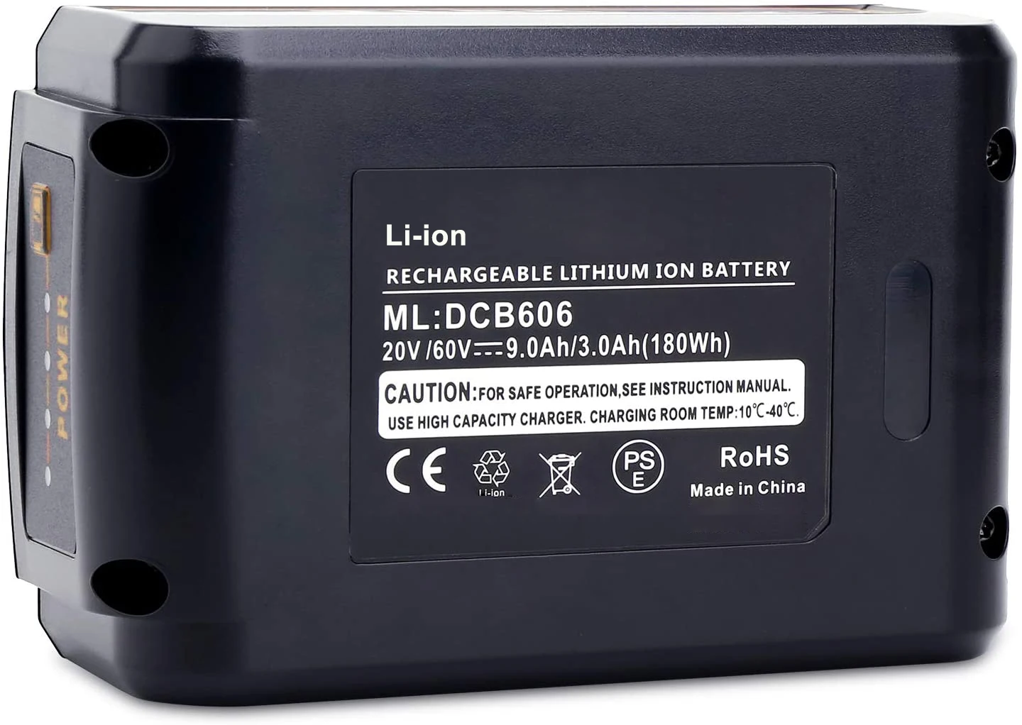  20V/60V 7.5Ah Макс литий-ионная аккумуляторная батарея совместимых с dewalts DCB606 батареи електричюеского инструмента 7500