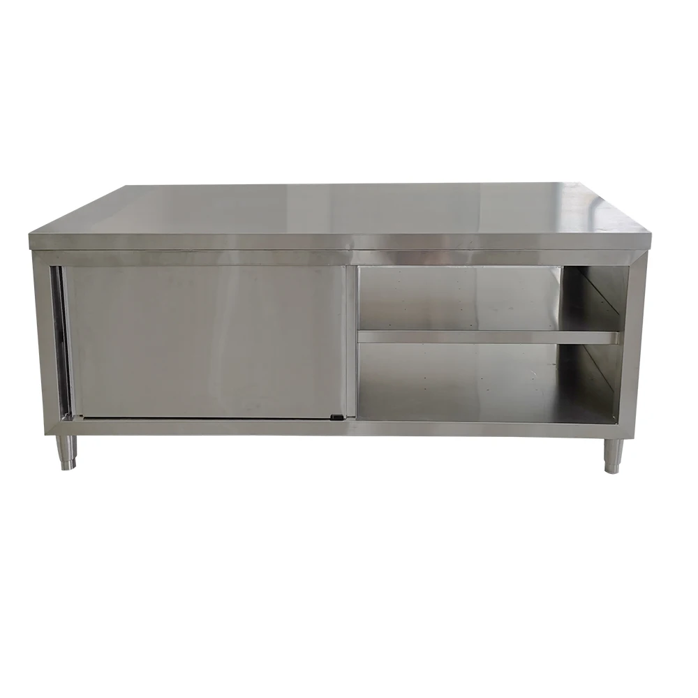 The Lowest Price Stainless Steel Kitchen Work Table  2-Tier stainless steel bench