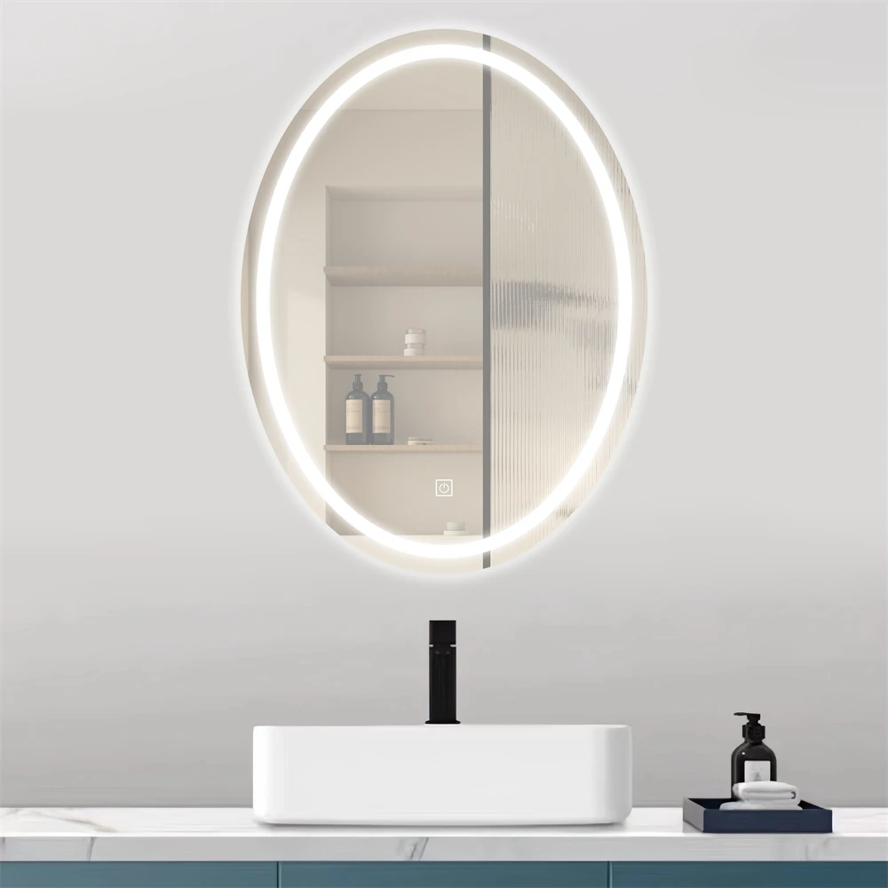 LED shower mirror
