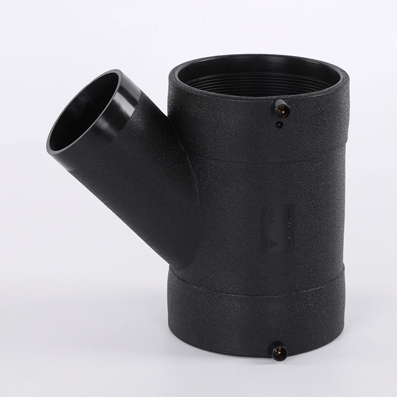 HDPE same floor Drainage Fittings Electric fusion lateral 45 Y BRANCH