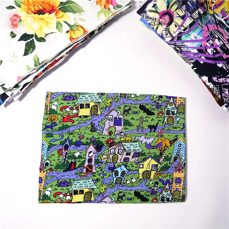 Wholesale custom Digital printed 70%bamboo 25%Cotton 5%Spandex terry cloth fabric for Hoodies 280gsm