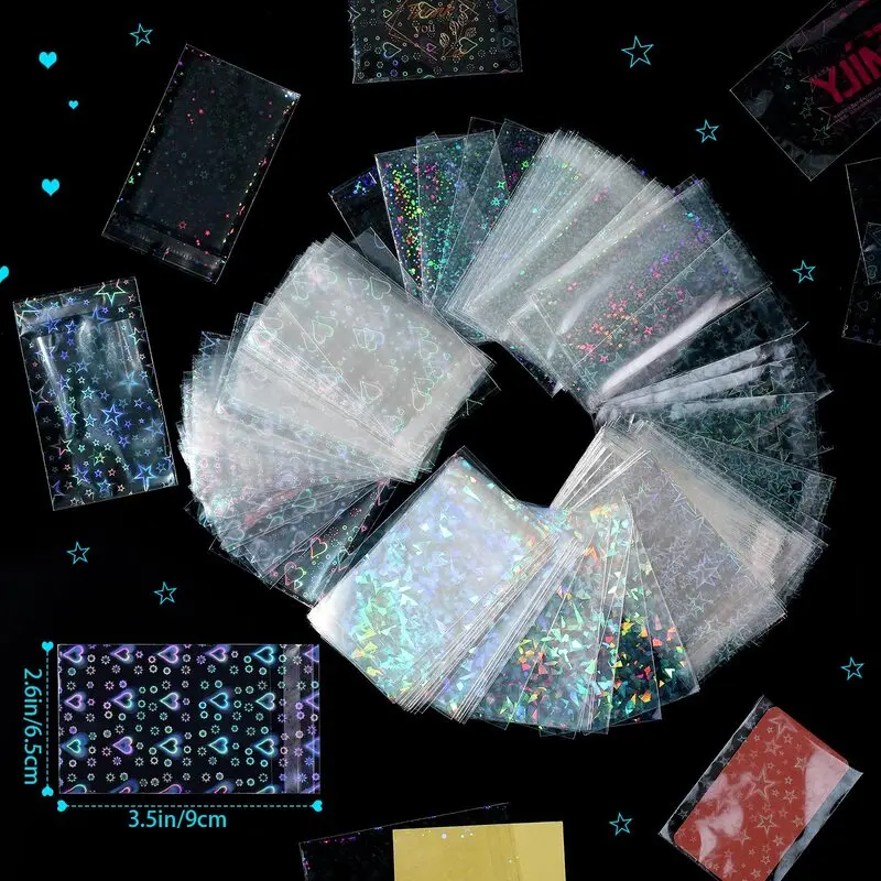 High quality Holographic PP board game Card penny Sleeves for display only