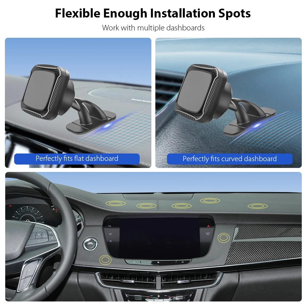 Factory New Design Magnetic Car Phone Holder Competitive Price With 6pcs N40 Car Magnet Phone Holder