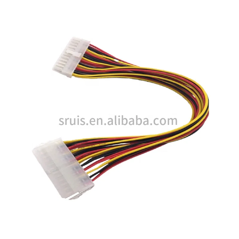 30cm ATX 24 Pin Male to 24Pin Female Power Supply Extension Cable for Internal PC PSU TW Power Lead Connector Wire