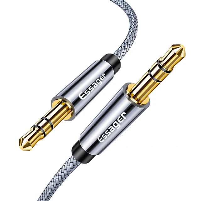 Essager Essager Aux Cable Speaker Wire 3.5mm Jack Audio Cable For Car Headphone Adapter Male Jack to Jack 3.5 mm Cord For Samsun