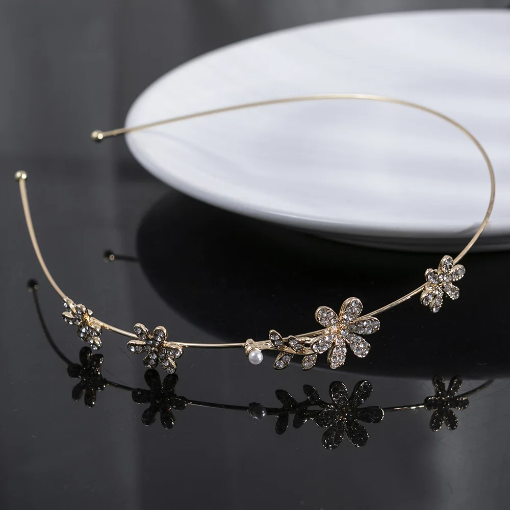 Metal Rhinestone Headband for Women Wedding Party Hair Accessories Kid Hair Accessories