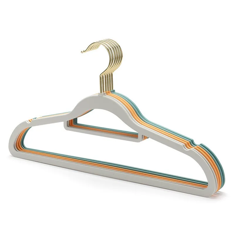 Rubber Lacquer Collar Design Hanger Liquid Silicone Anti-shoulder Corner Traceless Household Plastic Hanger